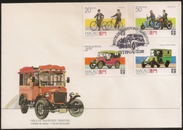 Macau Macao Chine FDC 1988 - Meios De Transporte Terrestres - Transport - MNH/Neuf - FDC