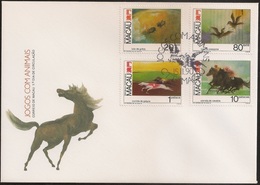 Macau Macao Chine FDC 1990 - Jogos E Diversões De Macau - Jogos Com Animais - Betting On Animals - MNH/Neuf - FDC