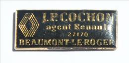 Pin's J.P COCHON - Agent RENAULT - Beaumont Le Roger (27) - H391 - Renault