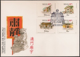 Macau Macao Chine FDC 1993 - Templos De Macau (2º Grupo) - Temples - MNH/Neuf - FDC