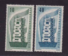 1956 Germania Germany EUROPA CEPT EUROPE Serie Di 2v. MNH** TORRE TOWER - 1956