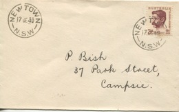 (468) Australia - Cover With Henri Lawson - 1949 - Newtown Postmark - NSW - Lettres & Documents