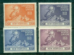 New Hebrides (Br) 1949 UPU 75th Anniv. MLH - Nuovi