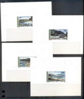 Wallis & Futuna 1975 Landscapes, Proof On Card 6x MUH - Ungebraucht