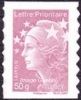 France Autoadhésif ** N°  594 Ou 4569B - Marianne De Beaujard 50 Grammes Prio Vieux Rose - Neufs