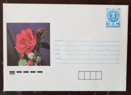 BULGARIE Roses, Rose, Rosa, Entier Postal Neuf Emis En 1990 - Roses