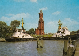 Bremerhaven - Alter Leuchtturm Lighthouse, Schiff Ship Rekum & Weser - Bremerhaven