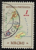 Macau Macao – 1956 Maps 1 Avo Used Stamp - Gebruikt