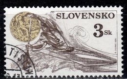 SK+ Slowakei 1996 Mi 269-70 Zf Olympische Spiele Atlanta, Tag Der Briefmarke - Usados