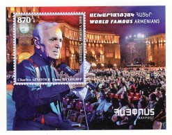 Armenien / Armenie / Armenia 2018, Charles Aznavour (1924-2018), Poet, Actor, SS  - MNH - Singers