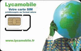 France - Lycamobile - Votre Carte SIM - GSM SIM2 Mini, Mint - Altri & Non Classificati