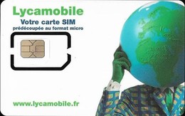 France - Lycamobile - Votre Carte SIM - GSM SIM5 Mini-Micro, Mint - Otros & Sin Clasificación