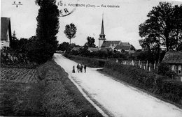 CPA - VOUZERON (18) - Aspect De L'entrée Du Bourg En 1915 - Vouzeron