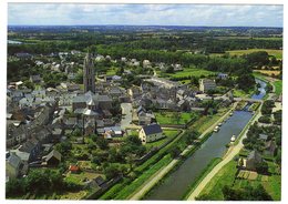 Cpm EVRAN Le Bourg Le Canal D' Ille Et Rance Et Le Port Vus Du Ciel - Evran