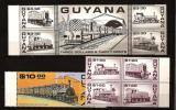 Delcampe - Guyane Guyana 1987 N° 1751 / 60 ** Chemin De Fer, Train, Locomotive, Vaches, Transport De Bétail, Georgetown - Guyane (1966-...)