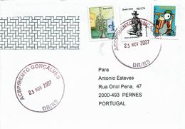 Brazil , Brasil , Trompete 2002 , Menino Brodowski 2003 , Pipoqueiro 2006 , Bento Gonçalves Postmark 2007 - Covers & Documents