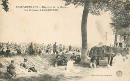 CAMPAGNE 1914 BATAILLE DE LA MARNE UN BIVOUAC A CHAINTRIX - Otros & Sin Clasificación