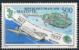 France, Mayotte : Poste Aérienne N° 2 Xx Neuf Sans Trace De Charnière Année 1997 - Aéreo