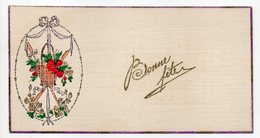 Bonne Fête  --carte De Type Mignonnette --  Corbeille De Fleurs Avec Rubans - Autres & Non Classés