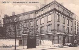 Ecole Enseignement - 75 - PARIS 12 ème : Ecole De Garçons - 27 Rue De Reuilly - CPA - SEINE - Formación, Escuelas Y Universidades