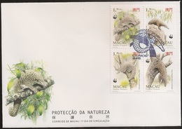 Macau Macao Chine FDC 1995 - Protecção Da Natureza WWF Asian Pangolin - Protection Of Chinese Asian Pangolim - MNH/Neuf - FDC