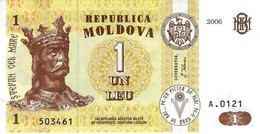 Moldova 1 Leu 2006, UNC, P-8g, MD108g - Moldavia