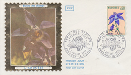 Enveloppe  FDC  1er  Jour   ANDORRE   Fleurs  Des  Champs    1973 - FDC