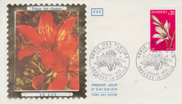 Enveloppe  FDC  1er  Jour   ANDORRE   Fleurs  Des  Champs    1973 - FDC