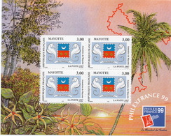 France, Mayotte : Bloc N° 1 Xx Neuf Sans Trace De Charnière Année 1999 - Blocks & Kleinbögen