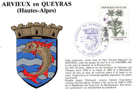 Arvieux En Queyras ; Creation Du Bureau De Poste 1984 - Other Municipalities