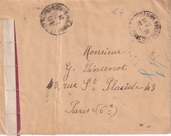 MONACO 1926 LETTRE POUR PARIS - Storia Postale