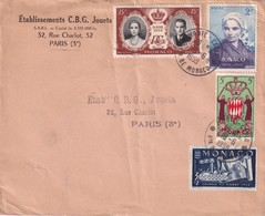 MONACO 1959 LETTRE DE MONTE-CARLO - Briefe U. Dokumente