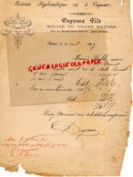 79- LA MOTHE SAINT HERAYE- RARE LETTRE MANUSCRITE SIGNEE DAGNEAU FILS- SCIERIE HYDRAULIQUE 1893- MOULIN GRAND RATTIER - 1800 – 1899