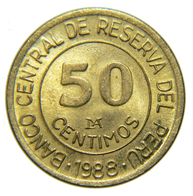 [NC] PERU - 50 CENTIMOS 1988 - Pérou