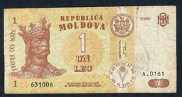 MOLDOVA P8g 1 LEU 2006   # A.0161  VF NO P.h. - Moldavië