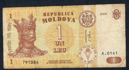 MOLDOVA P8g 1 LEU 2006   # A.0141  VF NO P.h. - Moldavie