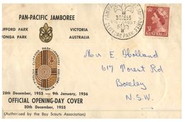 (15) Australia FDC Cover - 1955 - Pan-Pacific Jamboree - Gebraucht