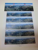 FL Liechtenstein Kleinbogen Zollvetrag Schweiz Berge 2013 Gestempelt 1667-1668 - Used Stamps