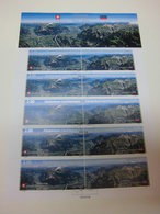FL Liechtenstein Kleinbogen Zollvetrag Schweiz Berge 2013 Gestempelt 1667-1668 - Gebraucht