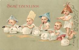 Delcampe - BÉBÉS ET LEURS POTS - Schützenlinie. - Babies