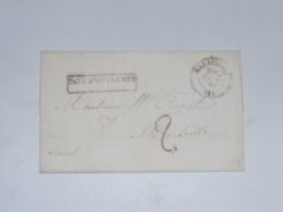 Lettre Pays D'outremer Saint Pierre Pour Marseille Taxe 2 Au Dos Griffe Martinique 1838 - Storia Postale