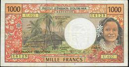 FRENCH PACIFIC TERRITORIES P2 1000 FRANCS 1996 # U.027.  VF NO P.h. - Territori Francesi Del Pacifico (1992-...)