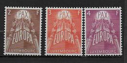 LUXEMBOURG - 1957 EUROPA - YVERT N° 531/533 * / MLH  - COTE = 150 EUR. - Ungebraucht