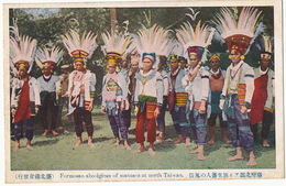 Formosan Aborigines Of Manners At North Taiwan Aborigènes Tribe  At The Back W. Uota HKobé - Taiwán