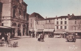 Carte 1940 LA MOTHE ST HERAY VERS L'HOTEL DE VILLE Et Place - La Mothe Saint Heray