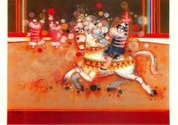 Arts - Peintures & Tableaux - Peintres - Peintre Frédéric Menguy - Cirque - L'entrée Des Clowns - Bon état - Paintings