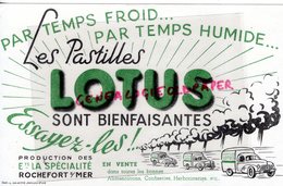 17- ROCHEFORT SUR MER- BUVARD PASTILLES LOTUS- ETS LA SPECIALITE- IMPRIMERIE L. MIETTE ANGOULEME - Drogisterij En Apotheek