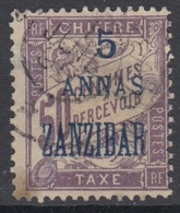 #131# ZANZIBAR TAXE N° 5 Oblitéré - Usados