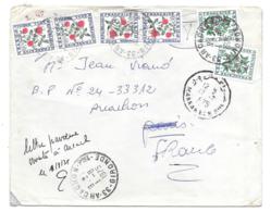 LETTRE DE MARRAKECH...TAXES 2.40  .A L'ARRIVEE....1975.. - 1859-1959 Briefe & Dokumente