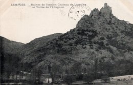 CPA  63   LEMPDES----RUINES DE L'ANCIEN CHATAEU DE LEOTOING ET VALLEE DE L'ALLAGNON---1908 - Lempdes